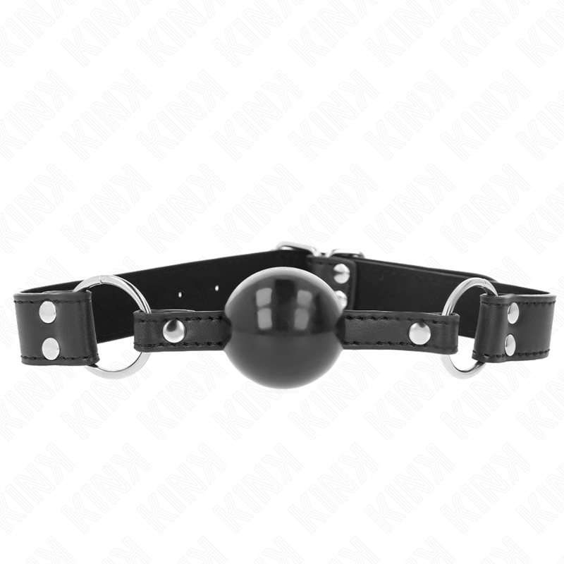 KINK COLLAR & GAG Bâton Bille Souple Solide 4 Cm Sangle Cuir 62 X 2,5 Cm Ré... - Aura Intime