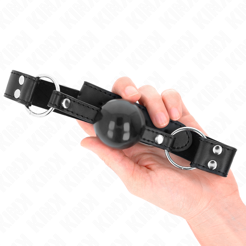 KINK COLLAR & GAG Bâton Bille Souple Solide 4 Cm Sangle Cuir 62 X 2,5 Cm Ré... — vue arrière