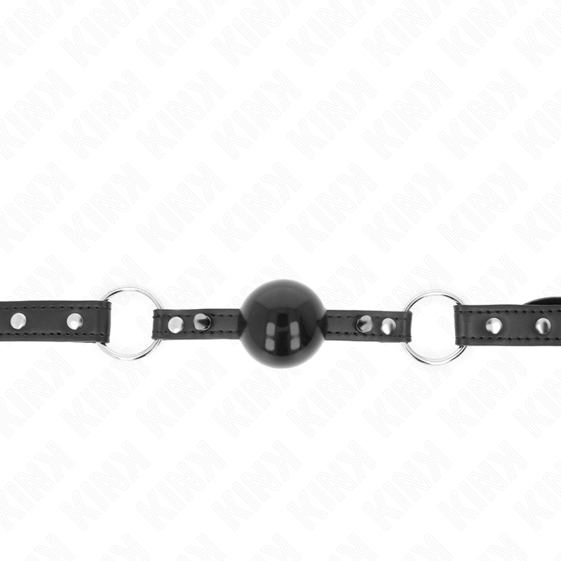 KINK COLLAR & GAG Bâillon Balle 4 Cm Pointe Rivet Snap Lock 65 X 2 Cm — vue alternative