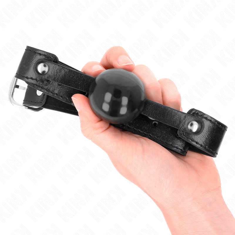 KINK COLLAR & GAG Balle Tpe Souple 4 Cm Gag Modèle 2 65 X 2,5 Cm — vue arrière