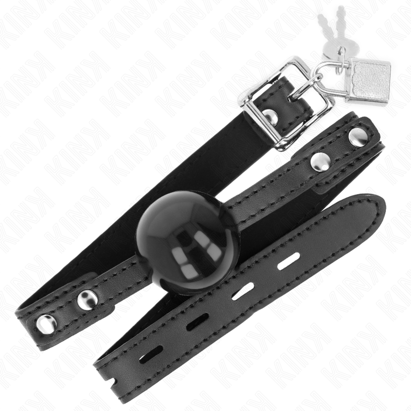 KINK COLLAR & GAG Balle Tpe Souple 4 Cm Gag Modèle 3 60 X 2 Cm Réglable 37-... — vue détaillée