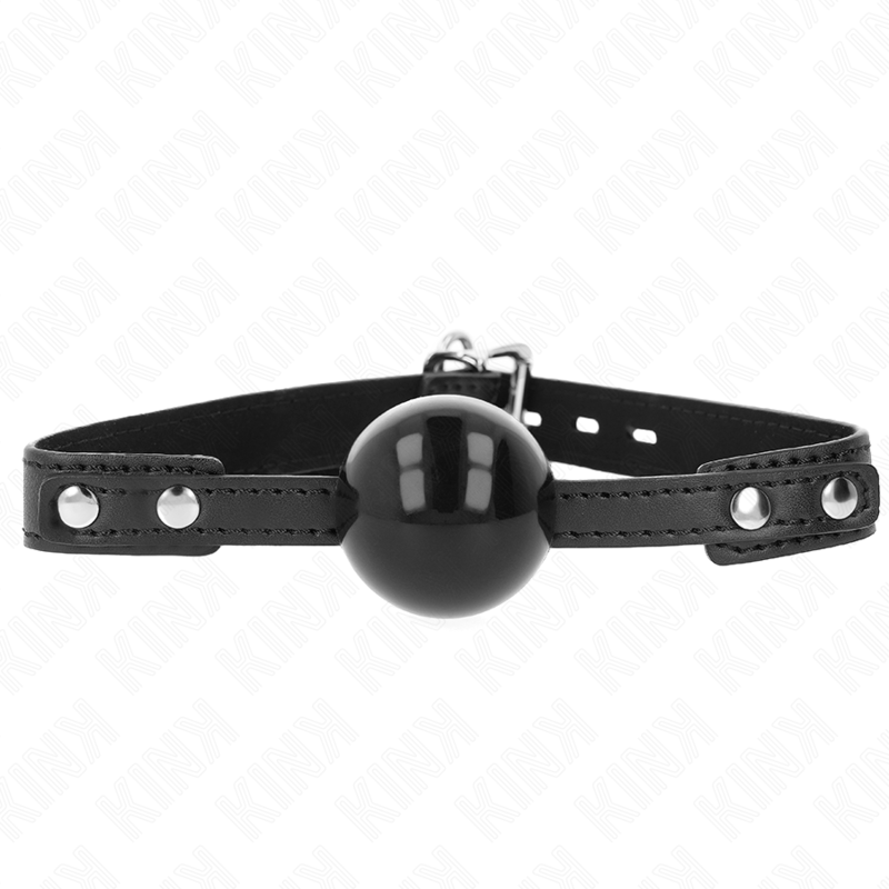 KINK COLLAR & GAG Balle Tpe Souple 4 Cm Gag Modèle 3 60 X 2 Cm Réglable 37-... - Aura Intime