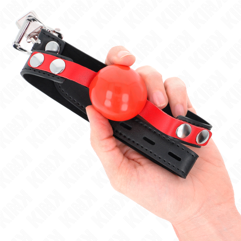 KINK COLLAR & GAG Balle Tpe Souple 4 Cm Gag Modèle 4 60 X 2 Cm Réglable 37-... — vue arrière