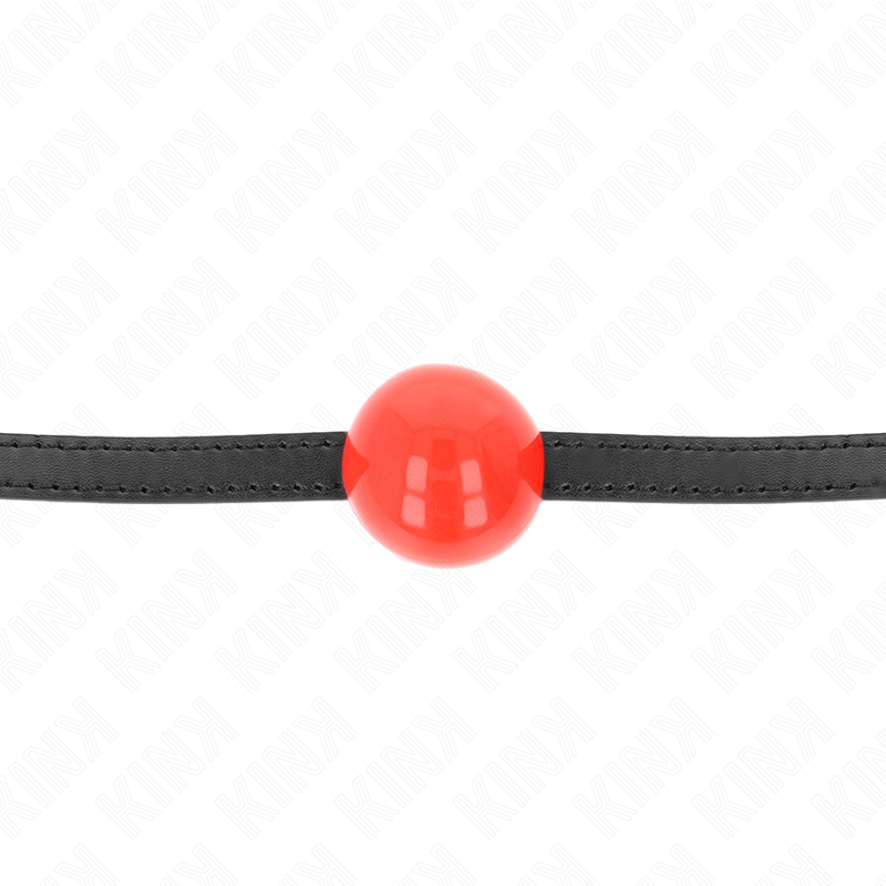 KINK COLLAR & GAG Balle Solide Simple Rouge 4 Cm Bag 65 X 1,5 Cm — vue alternative