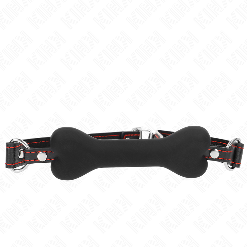 KINK COLLAR & GAG Bâton Noir Os 12 Cm 63 X 2 Cm - Aura Intime