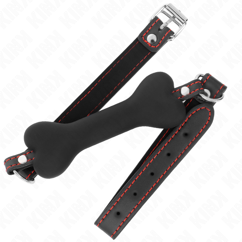 KINK COLLAR & GAG Bâton Noir Os 12 Cm 63 X 2 Cm — vue détaillée