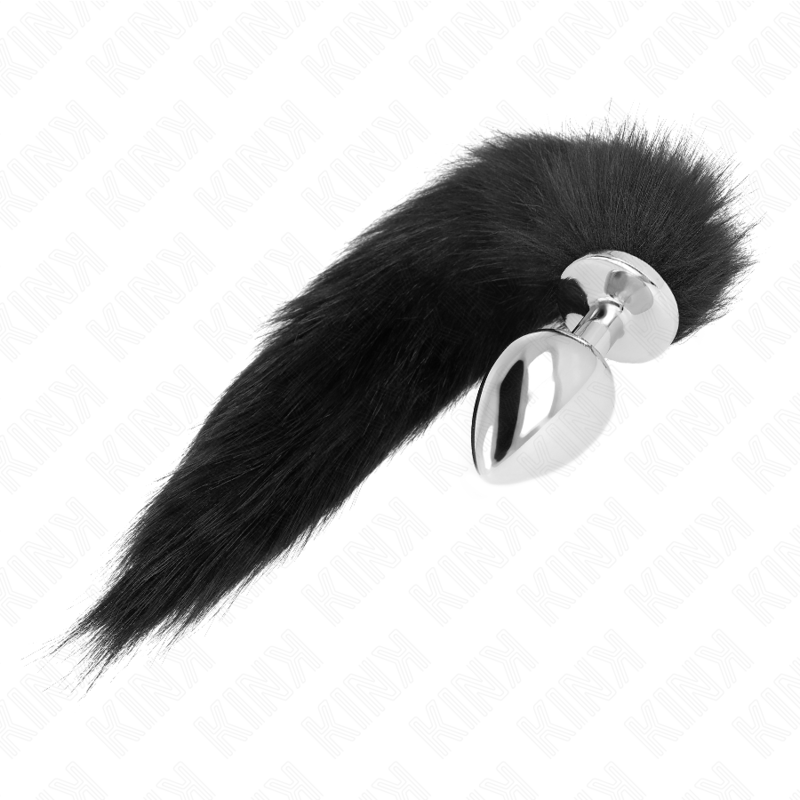 KINK PLEASURE PLUGS Plug Anal Taille L 10 X 4 Cm Queue Synthétique 40 Cm Noir — vue alternative