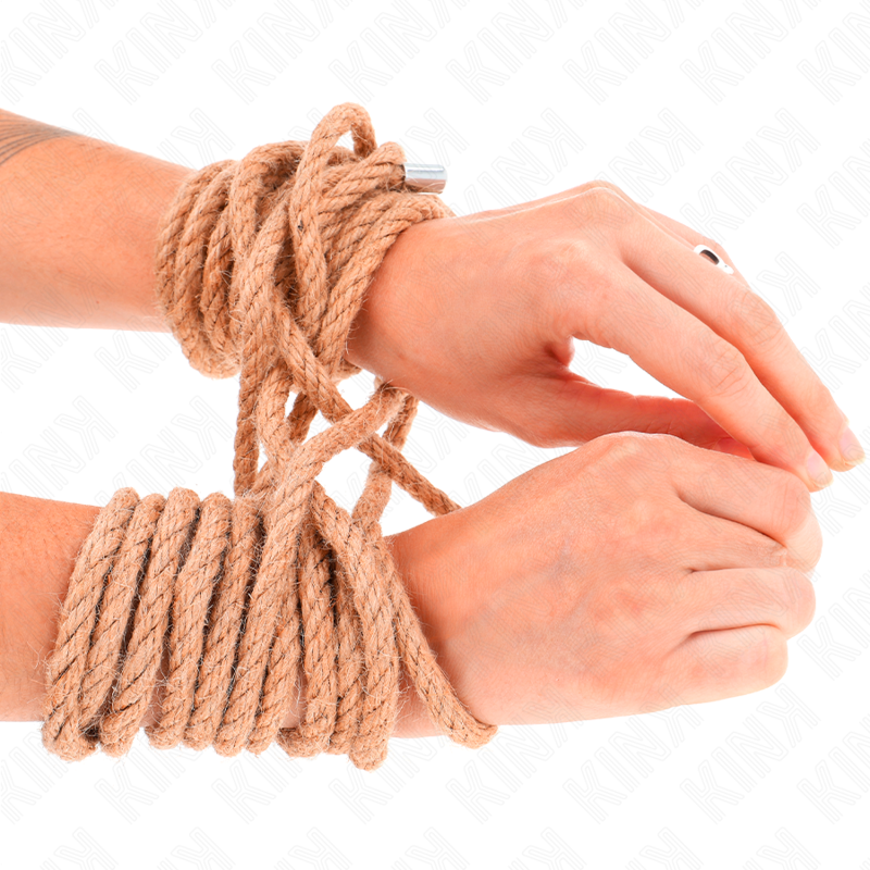KINK ROPE ARTS Corde Chanvre Tête Métallique 5 Mètres — vue détaillée