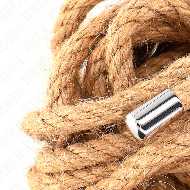 KINK ROPE ARTS Corde Chanvre Tête Métallique 5 Mètres — vue arrière