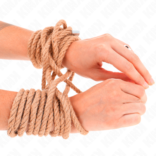KINK ROPE ARTS Corde Chanvre Tête Métallique 20 Mètres - Aura Intime