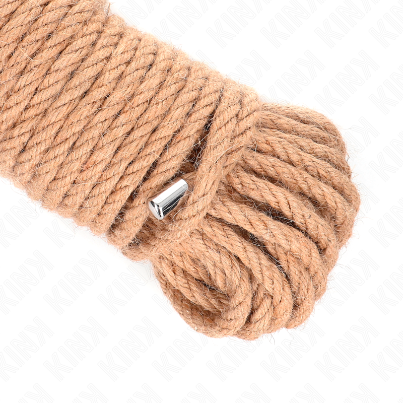 KINK ROPE ARTS Corde Chanvre Tête Métallique 20 Mètres — vue arrière