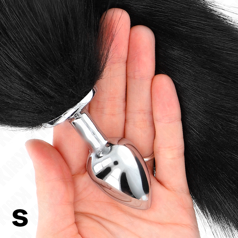 KINK PLEASURE PLUGS Plug Anal Taille S 7 X 3 Cm Queue Synthétique 40 Cm Noir — vue alternative