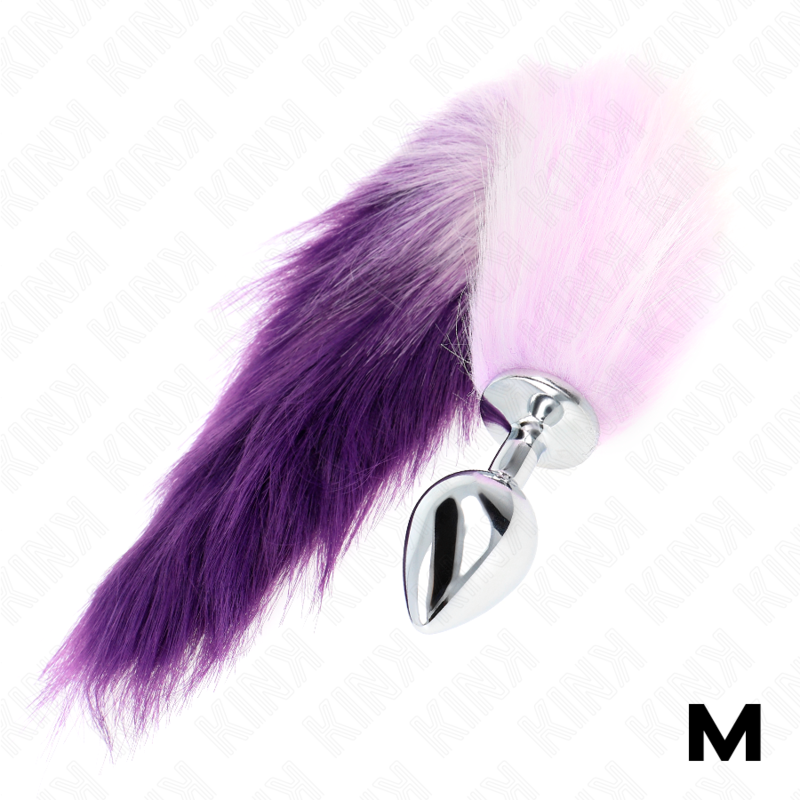 KINK PLEASURE PLUGS Plug Anal Taille M 8 X 3,5 Cm Queue Synthétique 40 Cm Violet — vue alternative