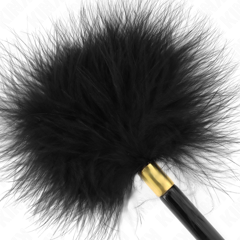 KINK IMPACT & TOUCH Plumes Chacoules Métal Doré Noir 18 Cm — vue arrière