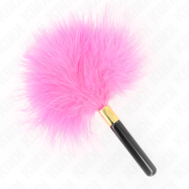 KINK IMPACT & TOUCH Plumes Tickle Métal Doré Fuchsia 18 Cm — vue détaillée
