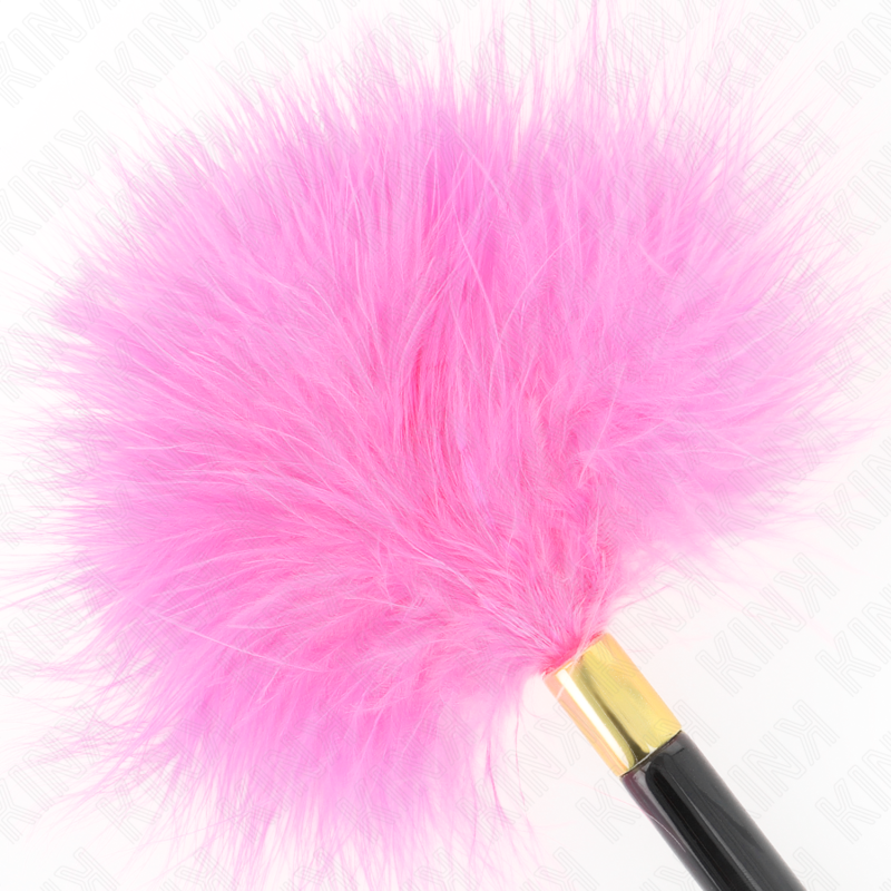 KINK IMPACT & TOUCH Plumes Tickle Métal Doré Fuchsia 18 Cm — vue arrière