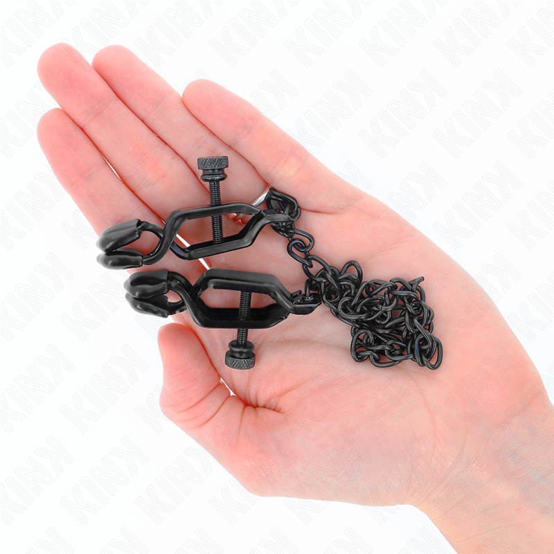 KINK NIPPLE GRIP Pinces À Metelles Chaîne Plate Noir 30 Cm — vue arrière