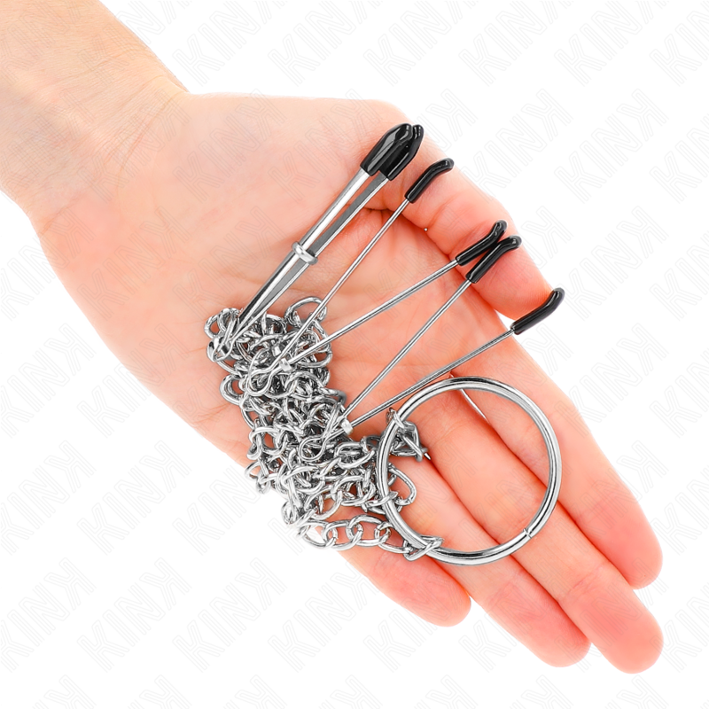 KINK NIPPLE GRIP Pinces Triple À Tamelon Clito Chaîne Modèle 1 — vue alternative