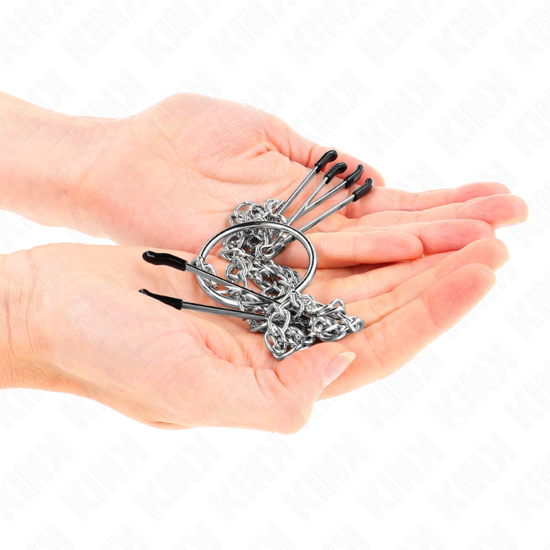 KINK NIPPLE GRIP Pinces Triple À Tamelon Clito Chaîne Modèle 1 — vue arrière
