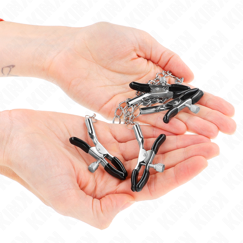 KINK NIPPLE GRIP 4 Pinces À Matelons Clito Réglables Argent — vue alternative