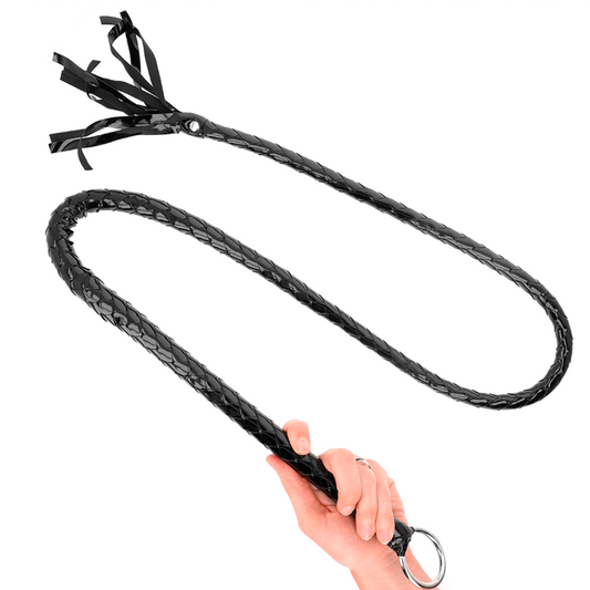 KINK IMPACT & TOUCH Fouet Long Pvc Brillant 138 Cm - Aura Intime