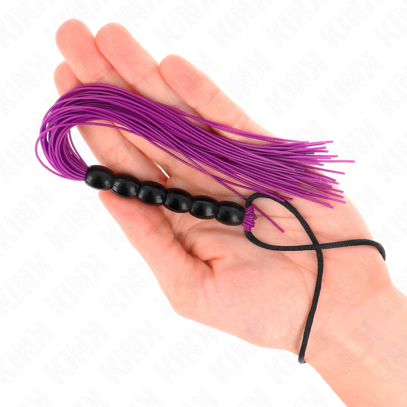 KINK IMPACT & TOUCH Mini Fouet Silicone 6 Billes Violes 26 Cm — vue alternative