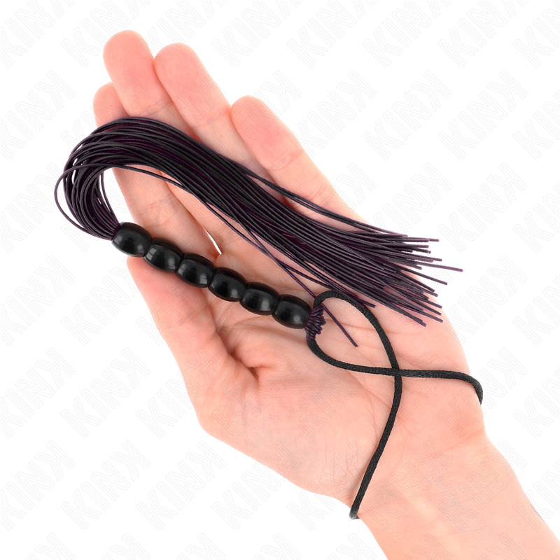 KINK IMPACT & TOUCH Mini Fouet Silicone 6 Billes Noires 26 Cm — vue alternative