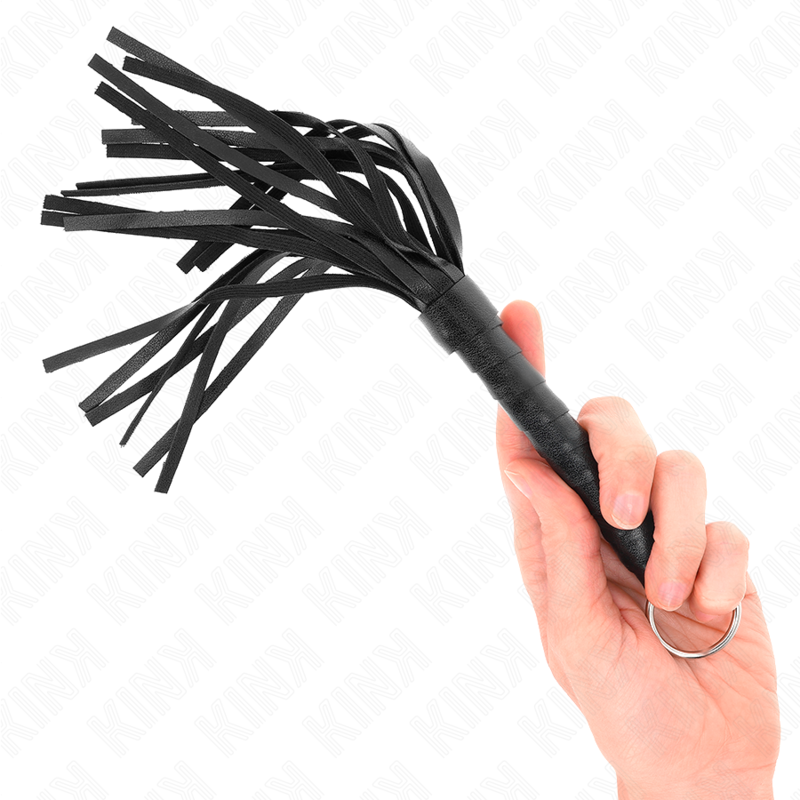 KINK IMPACT & TOUCH Simple Mini Fouet Noir 28 Cm - Aura Intime