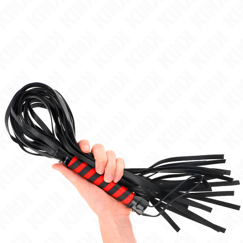 KINK IMPACT & TOUCH Fouet Long Rayé 70 Cm — vue arrière