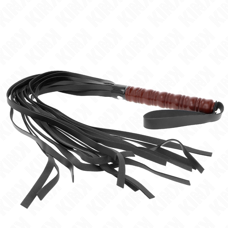 KINK IMPACT & TOUCH Fouet Acajou 53 Cm — accessoires inclus