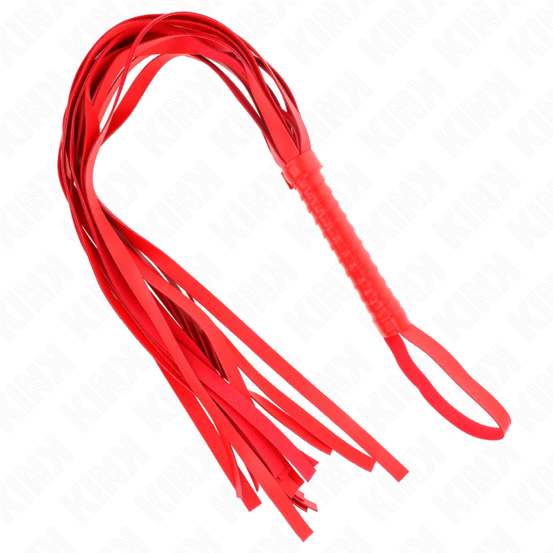 KINK IMPACT & TOUCH Fouet Rouge Manche Court Long Queue 70 Cm — vue détaillée