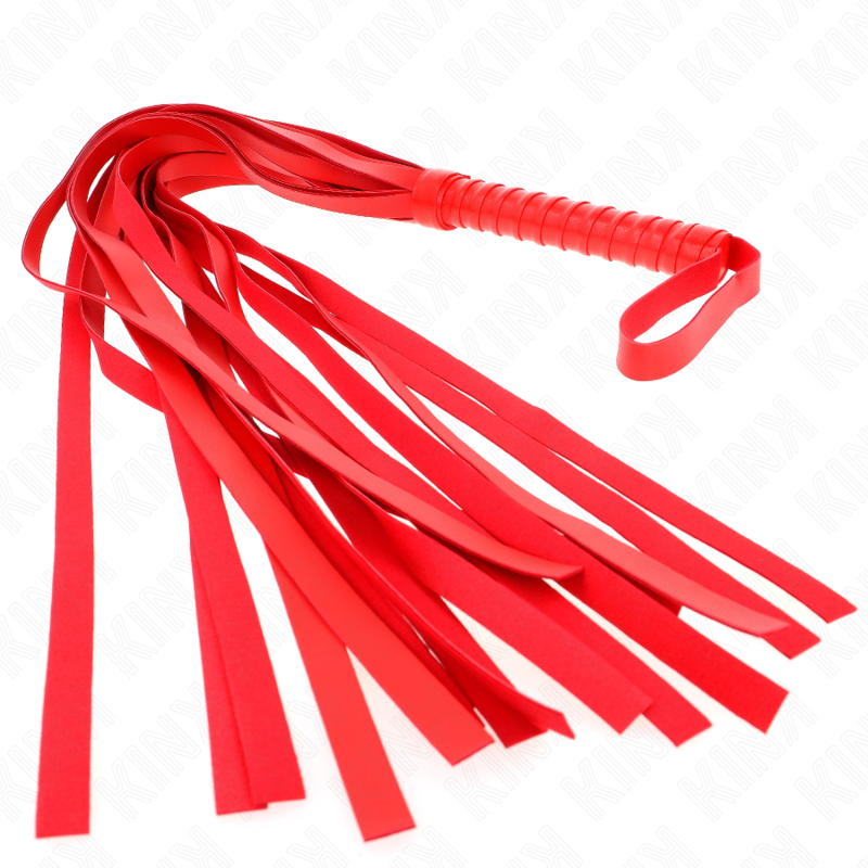 KINK IMPACT & TOUCH Fouet Rouge Manche Court Long Queue 70 Cm — vue arrière