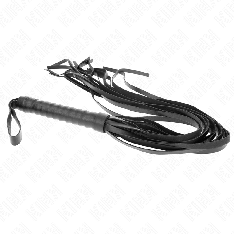 KINK IMPACT & TOUCH Fouet Negro Manche Court Long Queue 70 Cm — accessoires inclus