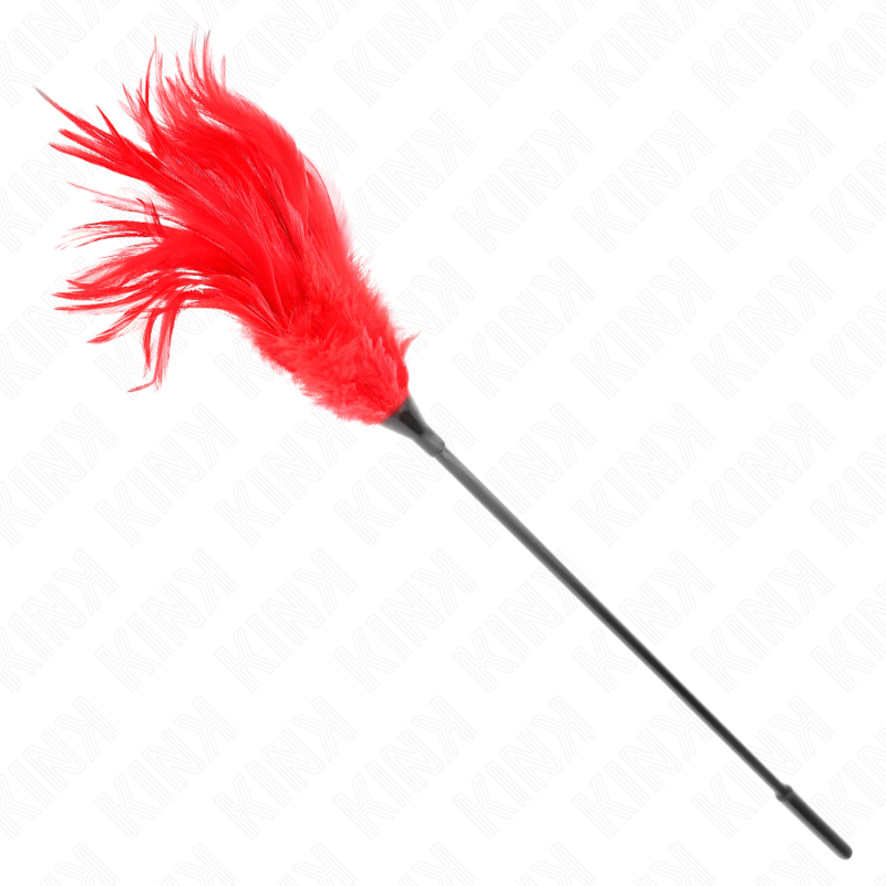 KINK IMPACT & TOUCH Plusieurs Plumes Chatouilles Rouges 45 Cm — vue arrière