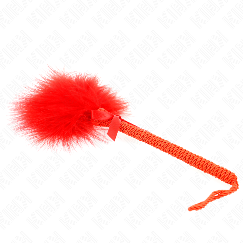 KINK IMPACT & TOUCH Baguette Corde Nylon Plumes Chatouillantes Noeud Rouge 25 Cm — vue alternative