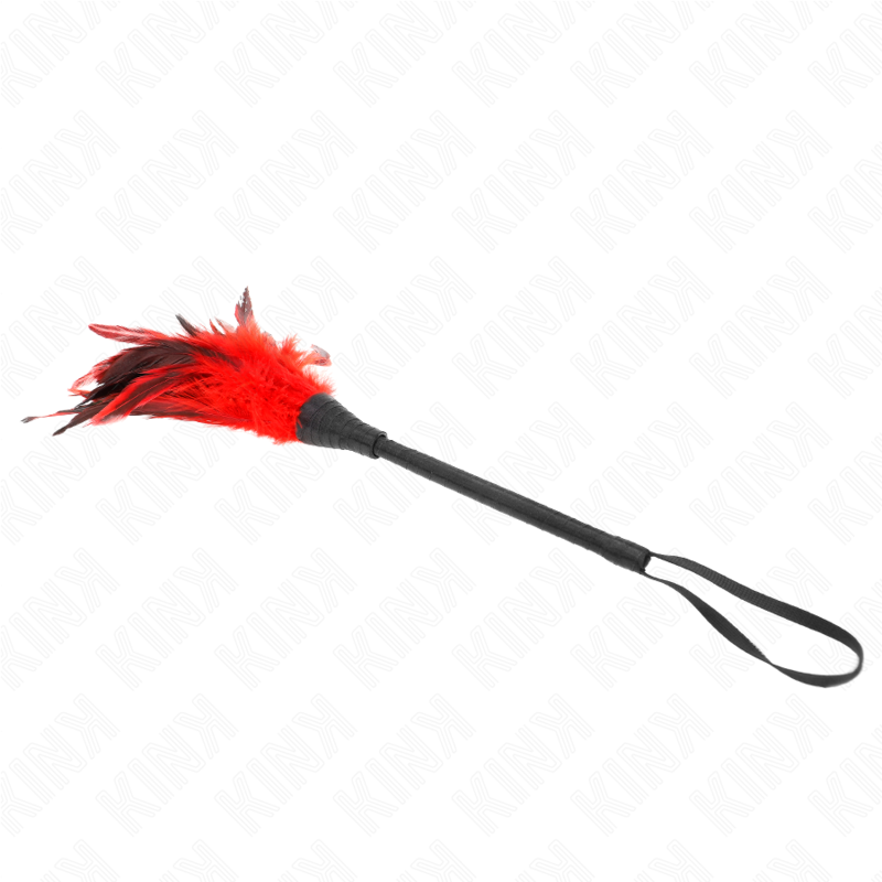 KINK IMPACT & TOUCH Plumes Poulet Tickle Forme Corne Rouge 36 Cm — vue alternative