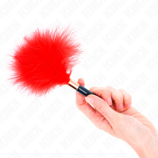 KINK IMPACT & TOUCH Plumes Chacoules Métal Rouge Or 18 Cm - Aura Intime