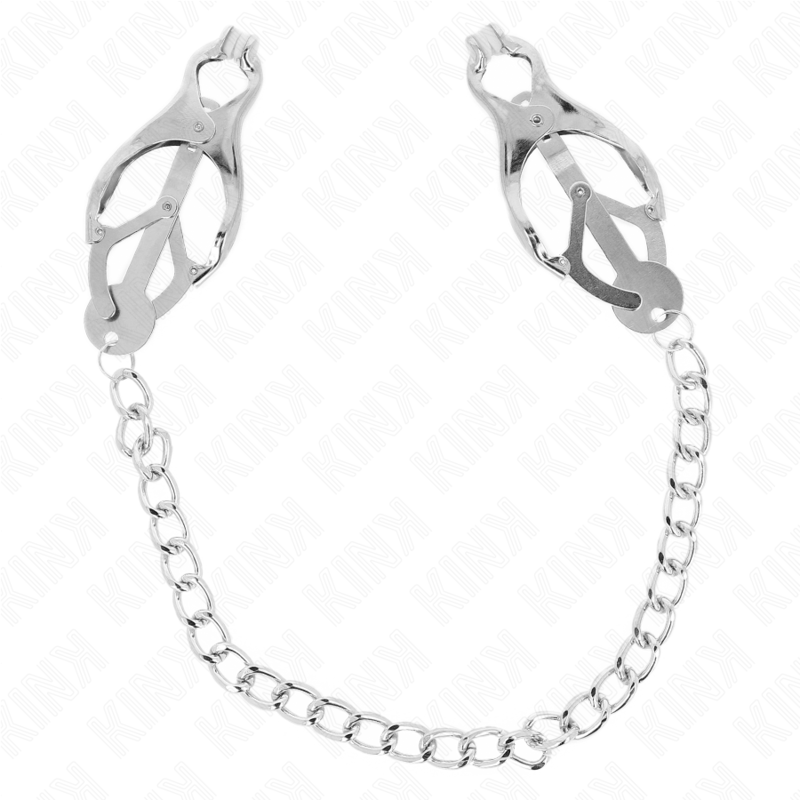 KINK NIPPLE GRIP Pinces À Metelles Trèfle Japonais Chaîne Argent 30 Cm — vue détaillée