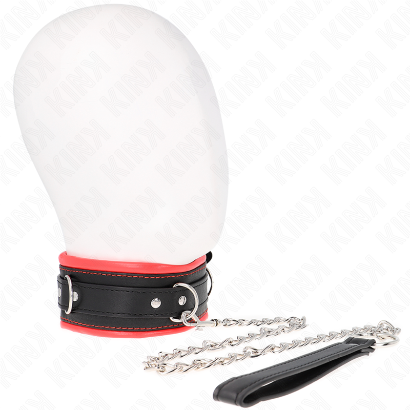 KINK COLLAR & GAG Collier Lourd Ceinture 65 Cm Modèle 3 Réglable 36,5-50 Cm - Aura Intime