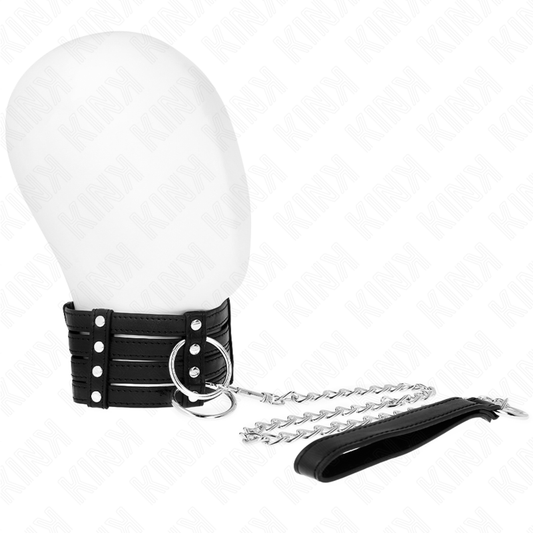 KINK COLLAR & GAG Collier Ceinture 65 Cm Sub Style Ajustable 35-51 Cm X 7 Cm - Aura Intime