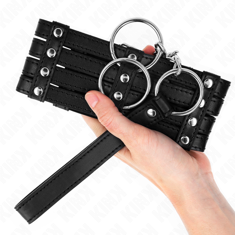 KINK COLLAR & GAG Collier Ceinture 65 Cm Sub Style Ajustable 35-51 Cm X 7 Cm — vue arrière