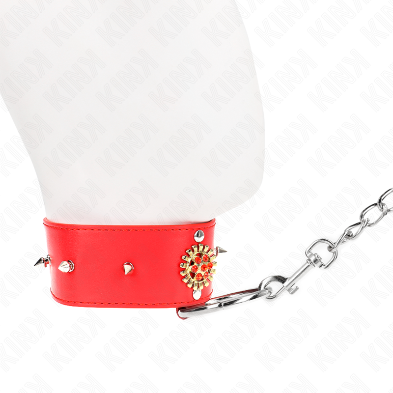 KINK COLLAR & GAG Collier Diamants Rouges Ceinture 65 Cm Ajdustable 35-51 C... — vue arrière