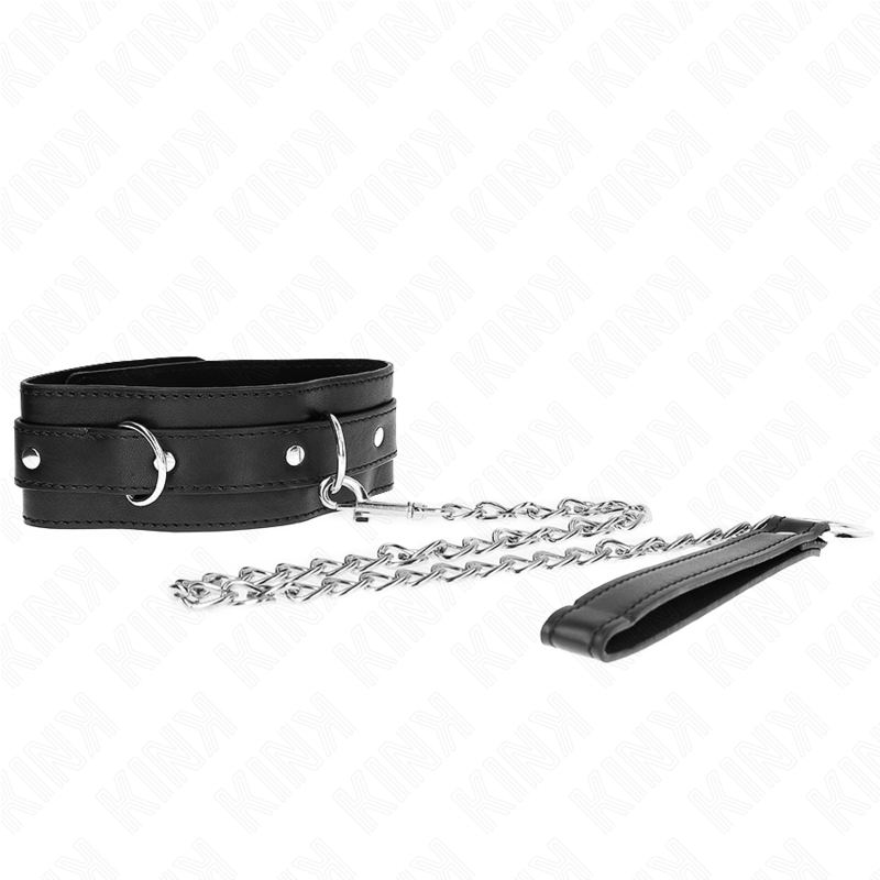 KINK COLLAR & GAG Collier Ceinture 65 Cm Sangle Noir 54 X 4,5 Cm — vue détaillée