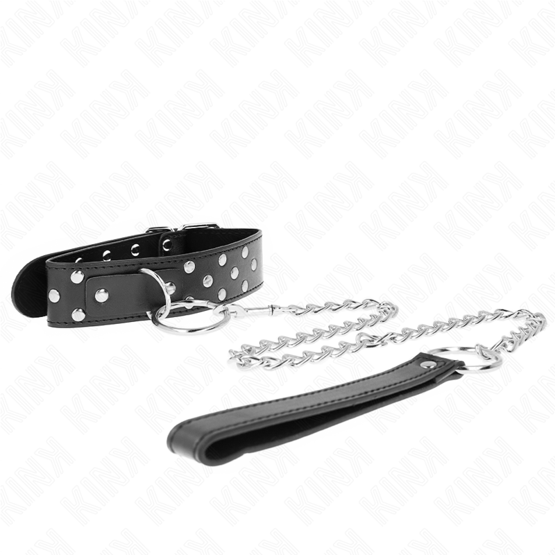 KINK COLLAR & GAG Collier Rivet Anneau Ceinture 65 Cm Noir Ajustable 36-50 ... — vue alternative