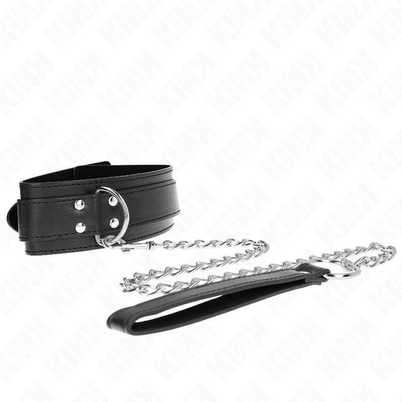 KINK COLLAR & GAG Collier Bracelet 65 Cm Boucles Argent Réglables 33-46 Cm ... — vue alternative