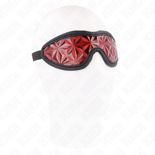 KINK MASKED ALLURE Serre-Tête Motif Diamants Rouge 20,5 X 6 Cm - Aura Intime