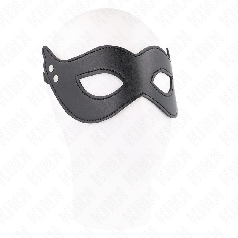 KINK MASKED ALLURE Masque Cuirette À Rivets Modèle 1 26 X 8 Cm - Aura Intime
