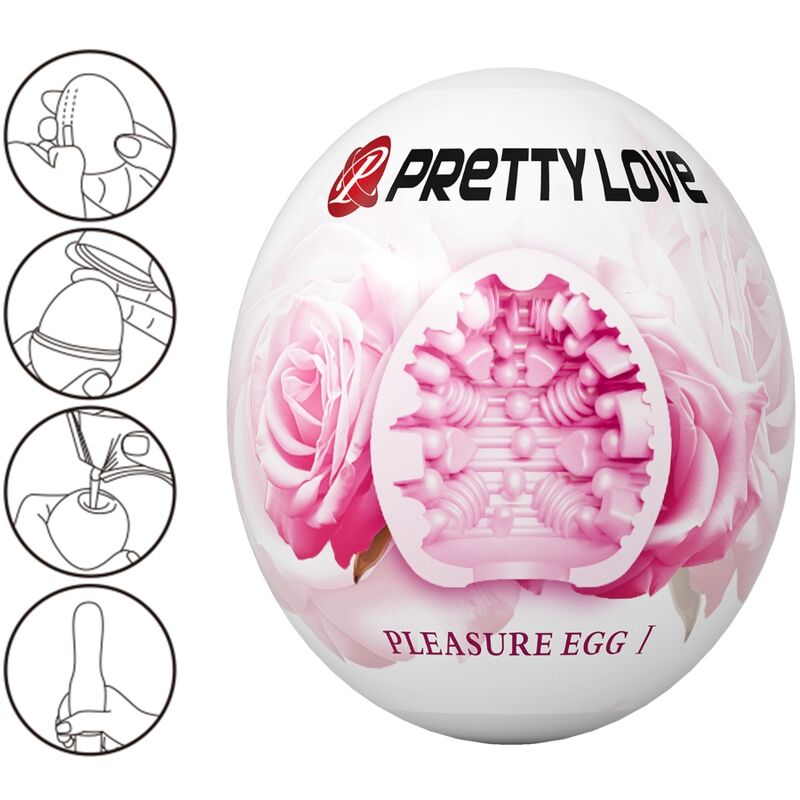 PRETTY LOVE PARTY UP MASTURBATEUR HOMME OEUF ROSE — vue détaillée