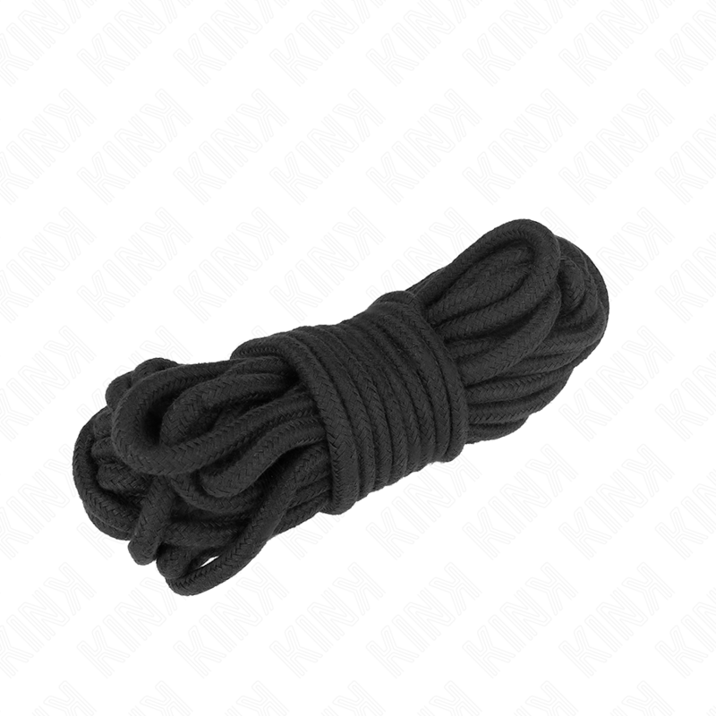 KINK ROPE ARTS Corde Coton 5 Mètres Noir - Aura Intime