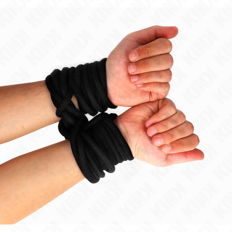 KINK ROPE ARTS Corde Coton 5 Mètres Noir — vue alternative